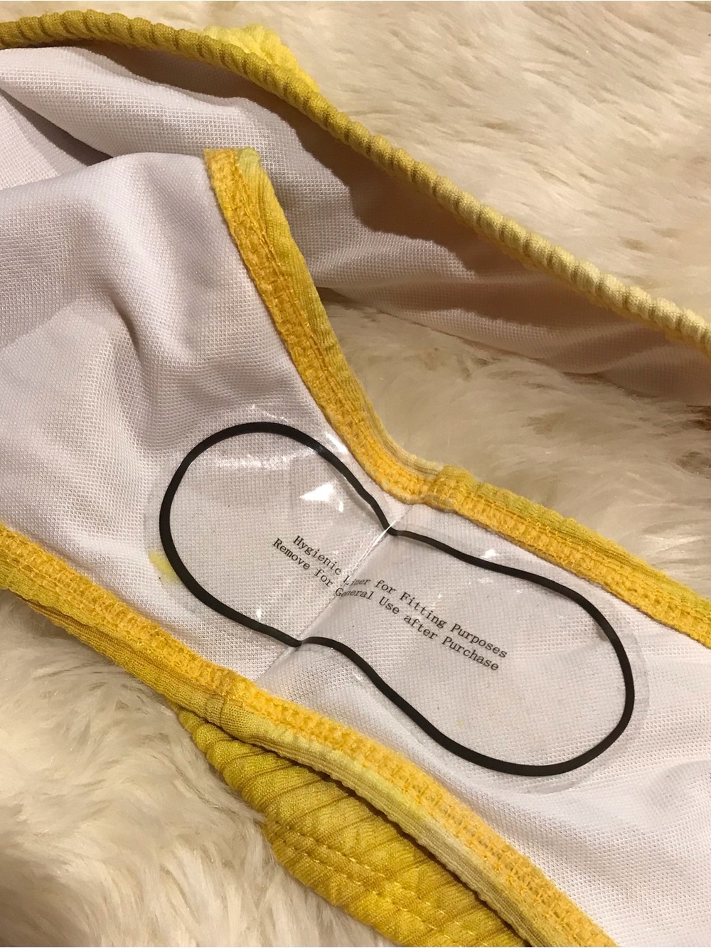 Yellow Ribbed Bikini Set - Picture 3 of 7
